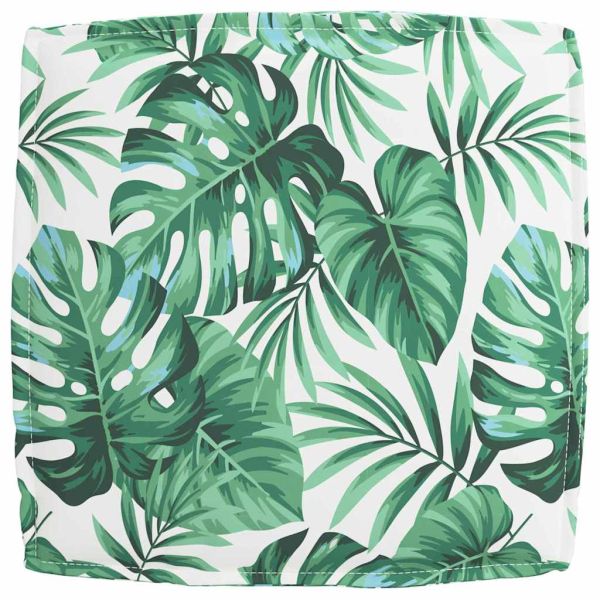 Комплект възглавници за палет 2 pcs Зелен Листен Шаблон