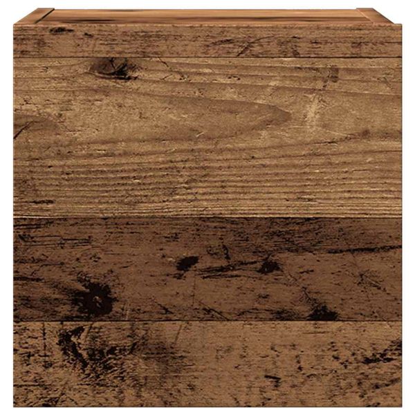 Комплект ТВ шкафове за стенен монтаж 7 части, инженерно дърво