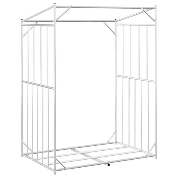 vidaxL Стойка за дърва за огрев с дъждобран, 150x100x200 см