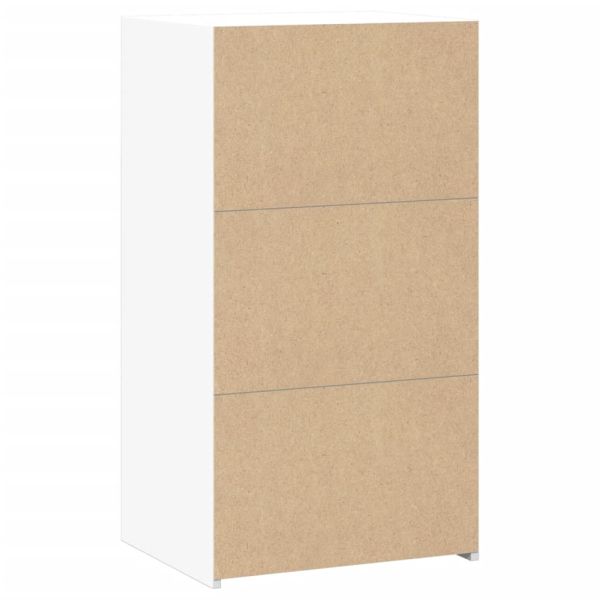 Бюфет, бял, 50x41x93 см, инженерно дърво