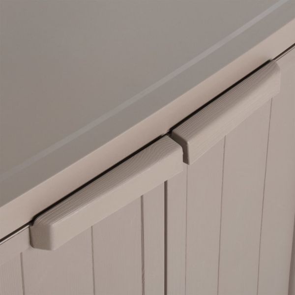 Градински шкаф за съхранение кафяв 65х45х88 см дървесна визия