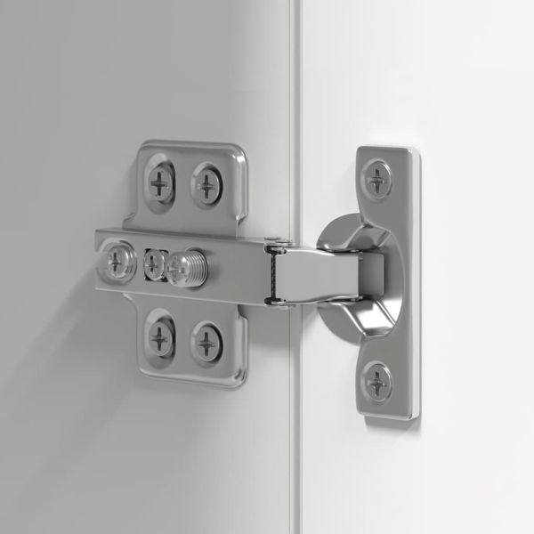 Комплект ТВ шкафове от 10 части, бял, инженерно дърво