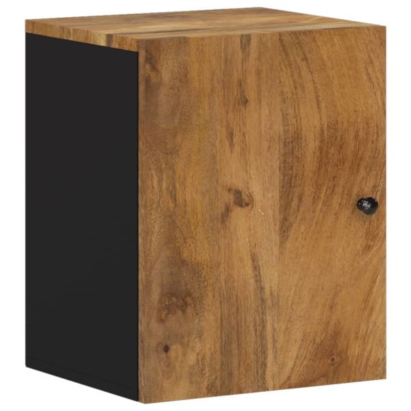 Комплект мебели за баня, 5 части, масивна мангова дървесина