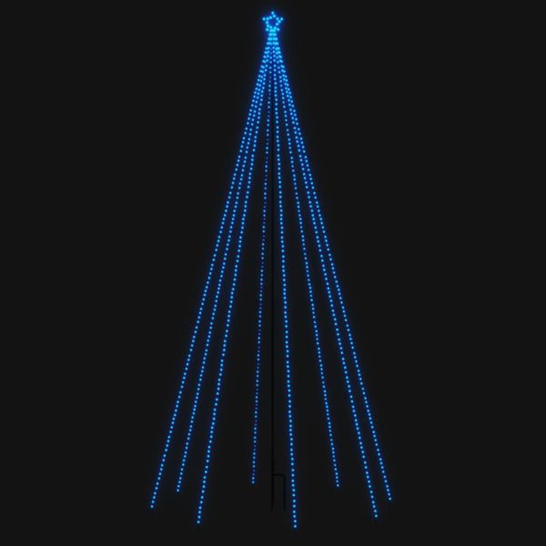 Светеща коледна елха, за закрито/открито, 576 LED, синя, 3,6 м