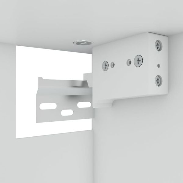 Висящ стъклен шкаф "Lyon", кафяв дъб, 60x31x60 см, инженерно дърво