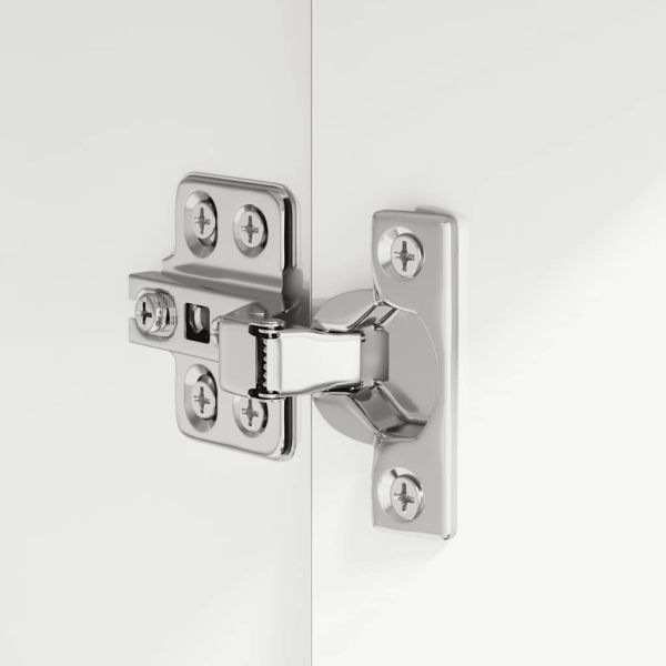 Бюфет, бял гланц, 60x30x75 см, инженерно дърво