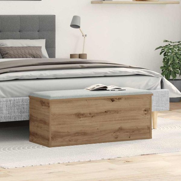 Кутия за съхранение Дъб 90 x 35 x 35 cm Инженерно дърво