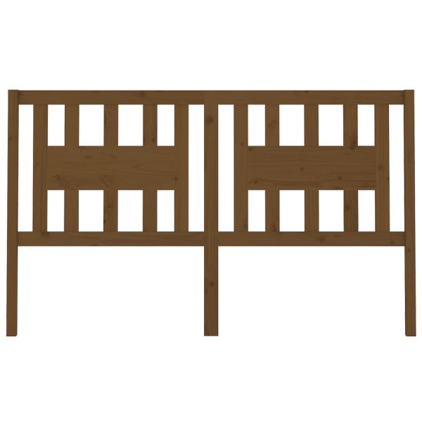 Табла за спалня, меденокафява, 141x4x100 см, бор масив