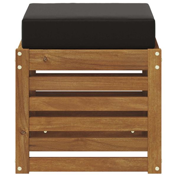 Външен табурет Естествен 43 x 43 x 37 см Солидно акациево дърво