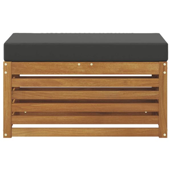 Външна пейка Естествен 80 x 43 x 37 см Солидно акациево дърво