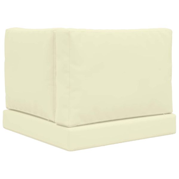 Възглавница за диван на открито 3 pcs Крем Полиестер