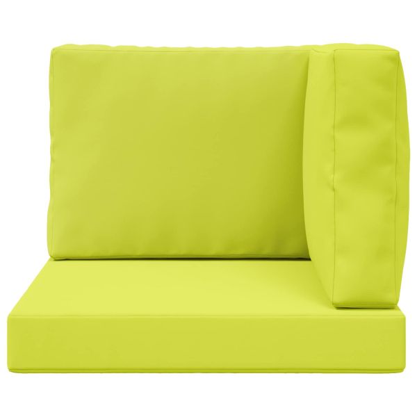 Възглавница за диван на открито 3 pcs Зелен Полиестер
