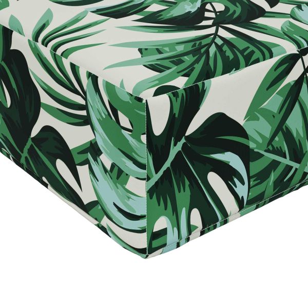 Възглавница за диван на открито 3 pcs Мотив с листа Полиестер