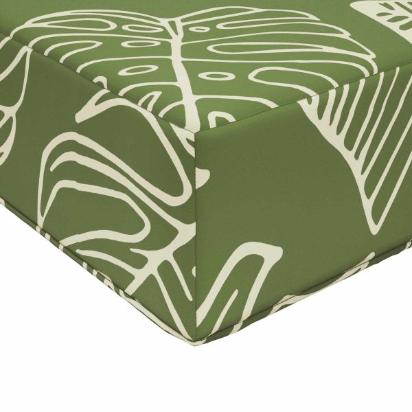 Възглавница за диван на открито 3 pcs Дизайн с листа Полиестер