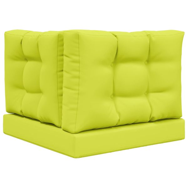 Възглавница за диван на открито 3 pcs Зелен Полиестер