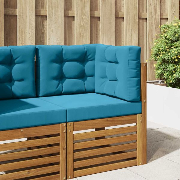 Възглавница за диван на открито 3 pcs Кралско синьо Полиестер