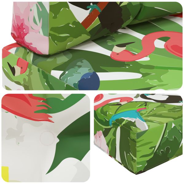 Възглавница за диван на открито 3 pcs цветно Полиестер