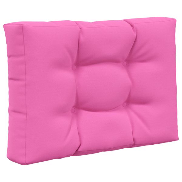 Възглавница за диван на открито 3 pcs Розово Полиестер
