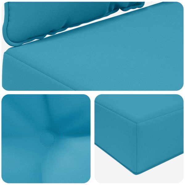 Възглавница за диван на открито 2 pcs Кралско синьо Полиестер