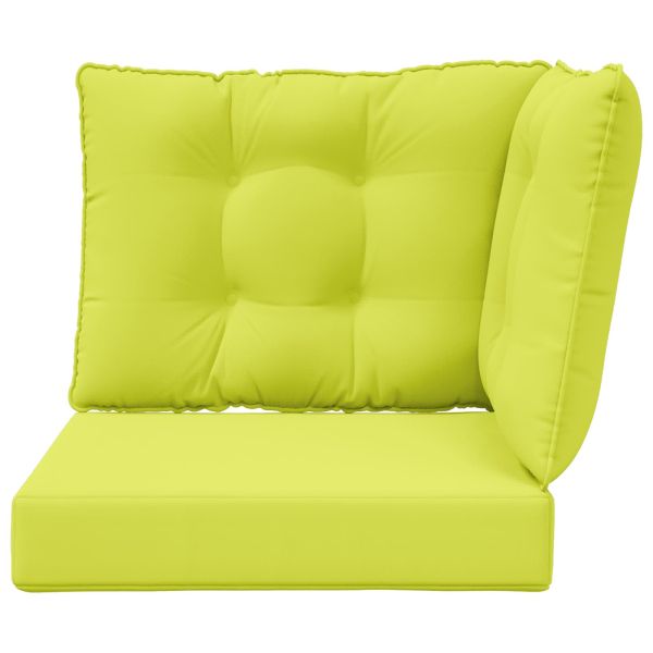 Възглавница за диван на открито 3 pcs Зелен Полиестер