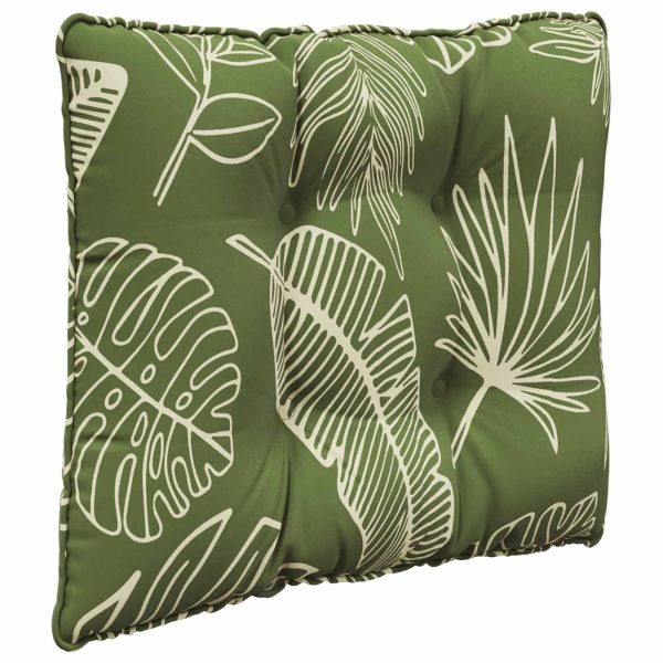 Възглавница за диван на открито 3 pcs Дизайн с листа Полиестер