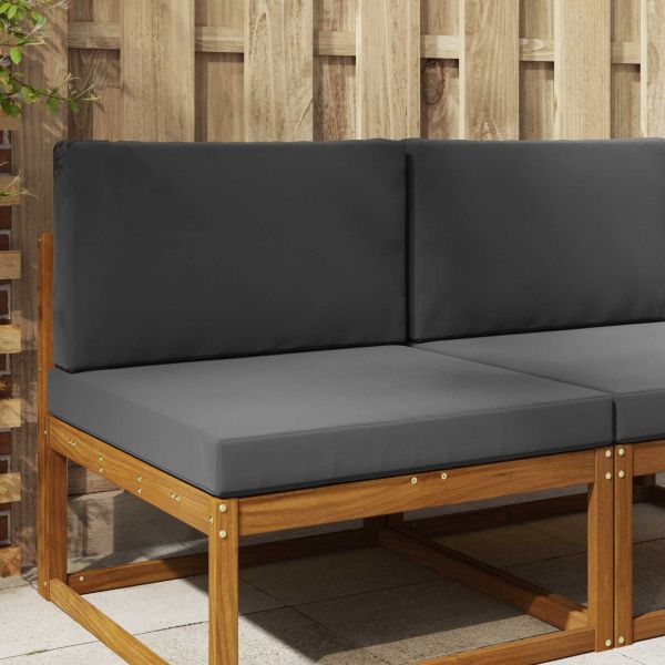 Възглавница за диван на открито 2 pcs Антрацит Полиестер
