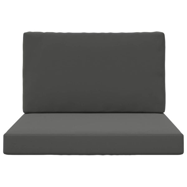 Възглавница за диван на открито 2 pcs Антрацит Полиестер