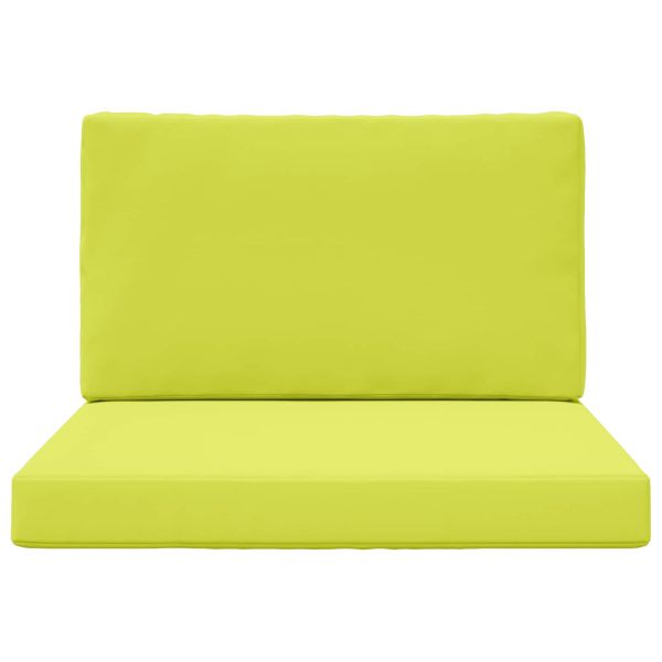 Възглавница за диван на открито 2 pcs Зелен Полиестер