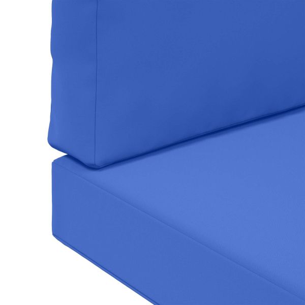 Възглавница за диван на открито 2 pcs Тюркоаз Полиестер