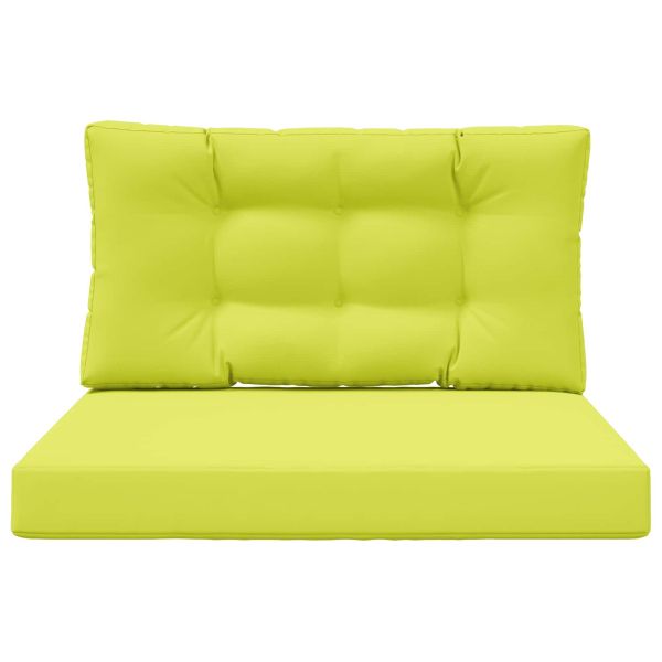 Възглавница за диван на открито 2 pcs Зелен Полиестер