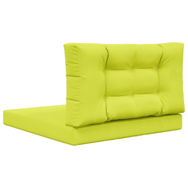 Възглавница за диван на открито 2 pcs Зелен Полиестер