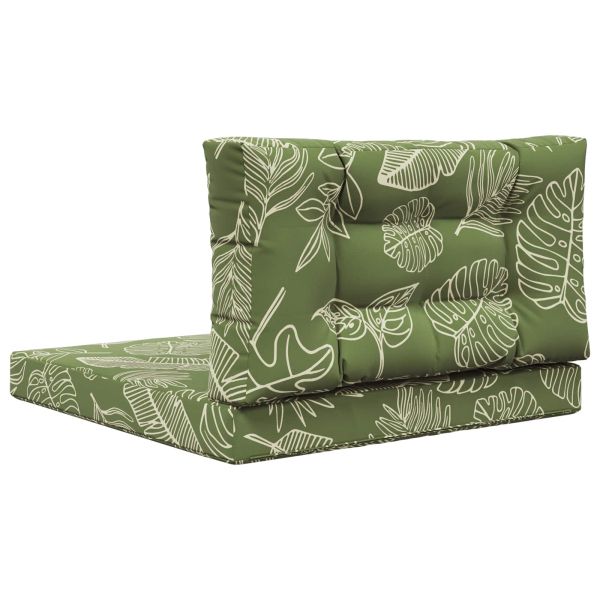 Възглавница за диван на открито 2 pcs Дизайн с листа Полиестер