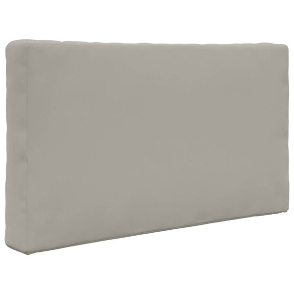 Възглавница за диван на открито 3 pcs Сив Полиестер