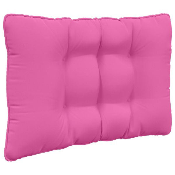 Възглавница за диван на открито 3 pcs Розово Полиестер