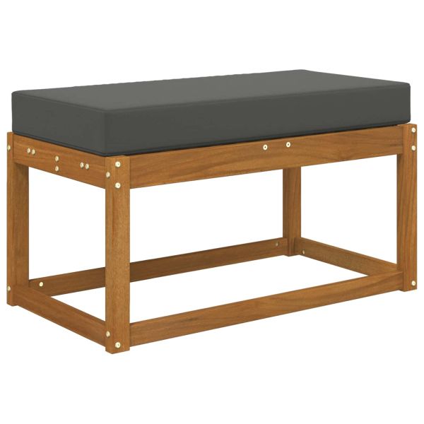 Възглавница за открито седалка Антрацит 80 x 40 x 8 cm