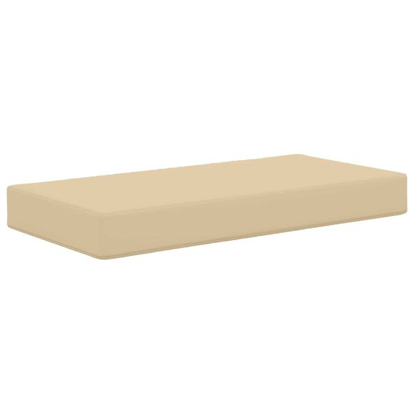 Възглавница за открито седалка Бежово 80 x 40 x 8 cm