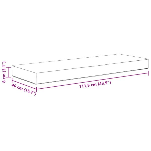 Възглавница за сядане Мотив с листа 115 x 40 x 8 см