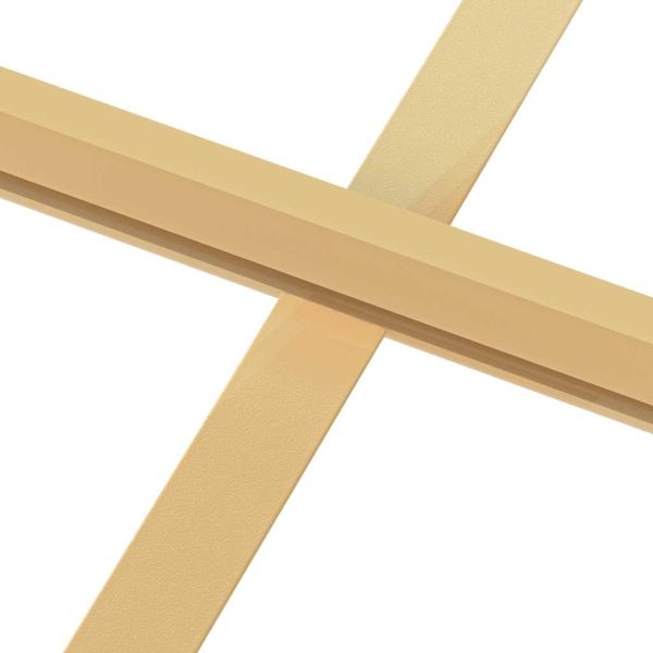 Интериорна врата злато 102,5x201,5 см закалено стъкло алуминий