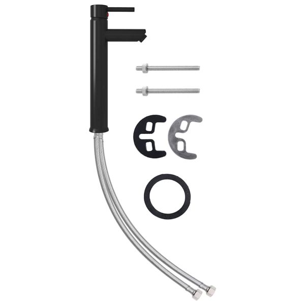 Мивка за баня с кран и сифон, златисто закалено стъкло