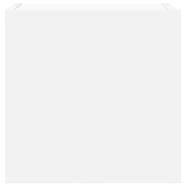 Комплект ТВ шкафове от 7 части, бял, инженерно дърво