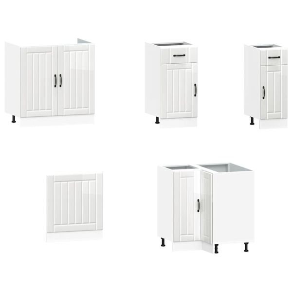 Комплект кухненски шкафове от 11 части Lucca, инженерно дърво