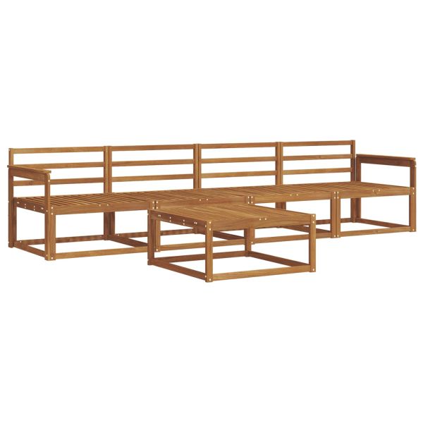 Комплект дивани за открито 5 pcs Естествен