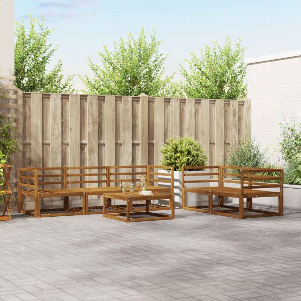 Комплект дивани за открито 6 pcs Естествен