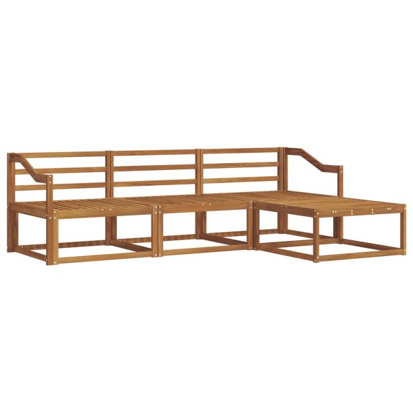 Комплект дивани за открито 4 pcs Естествен