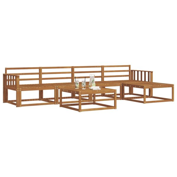 Комплект дивани за открито 6 pcs Естествен