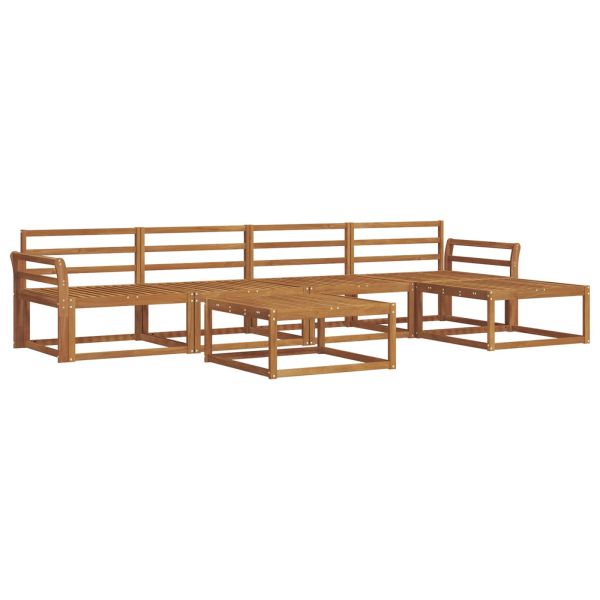 Комплект дивани за открито 6 pcs Естествен