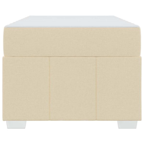 Рамка за легло с матрак Крем 90 x 190 cm текстил