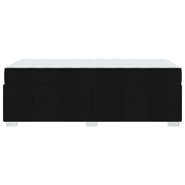 Рамка за легло с матрак Черно 90 x 200 cm текстил