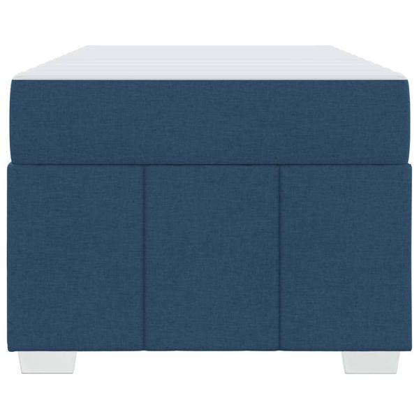 Рамка за легло с матрак Синьо 100 x 200 cm текстил