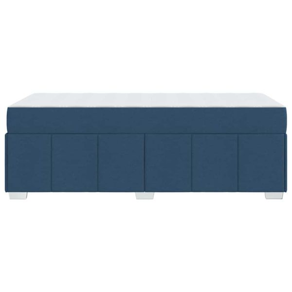 Рамка за легло с матрак Синьо 100 x 200 cm текстил